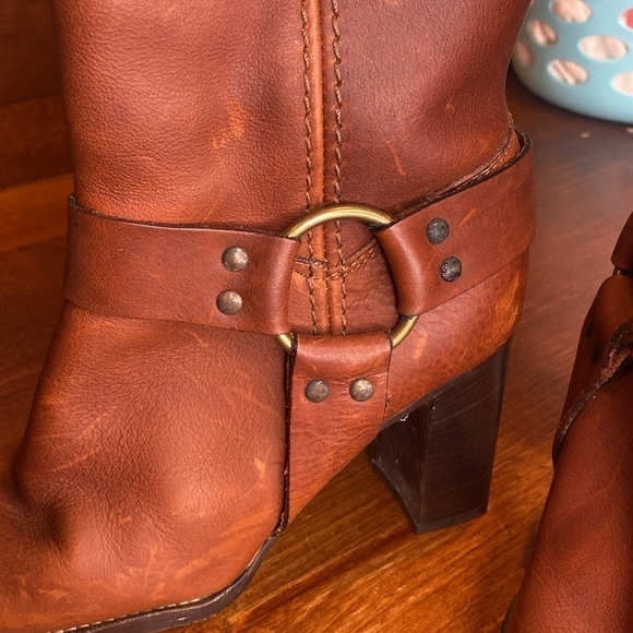 Michael Kors Collection Leather Cowboy Boots size 7.5 Made in Italy - Picture 7 of 17